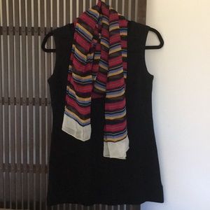 Ralph Lauren multi colored striped silk scarf